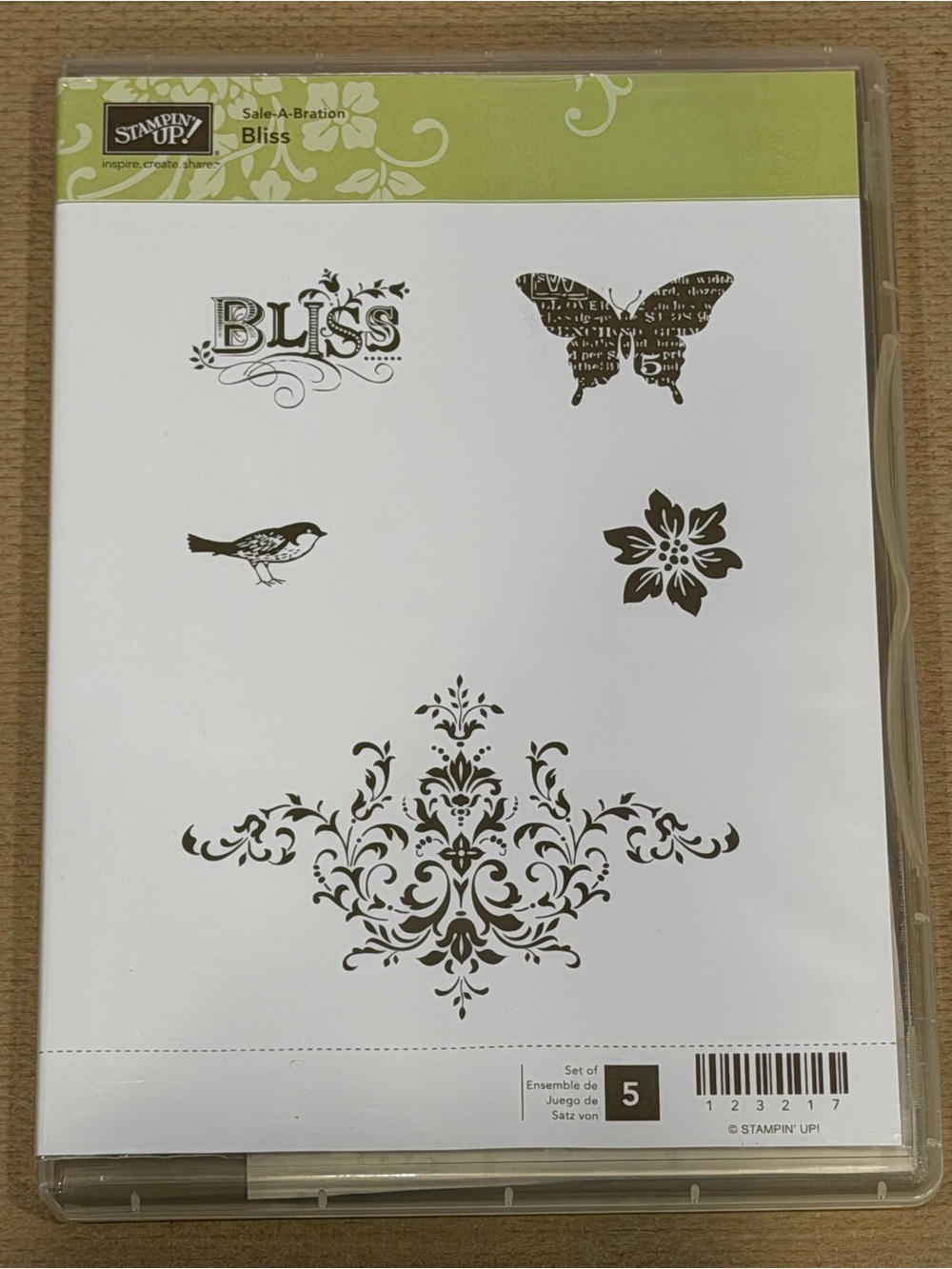 Stampin' Up! Bliss Stamp Set - Green & Black Designs